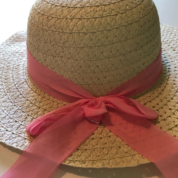 Straw Hat Qty 1 - Various coloured ribbons, O/S  NWOT - Picture 6 of 6